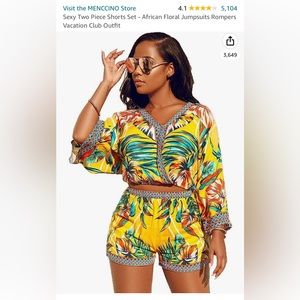 Beautiful 2 piece short set